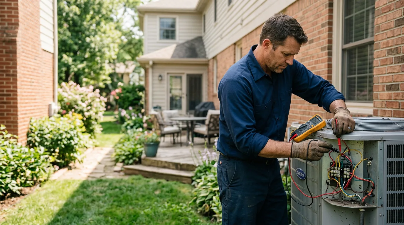 HVAC technician working near Greensboro, GA